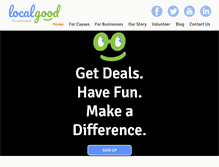 Tablet Screenshot of localgood.org